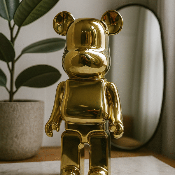 Golden Bear Figurine - Modern Luxury Showpiece
