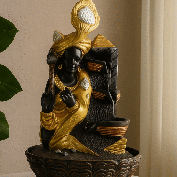 Krishna Water Fountain Sculpture - Artistic Finish