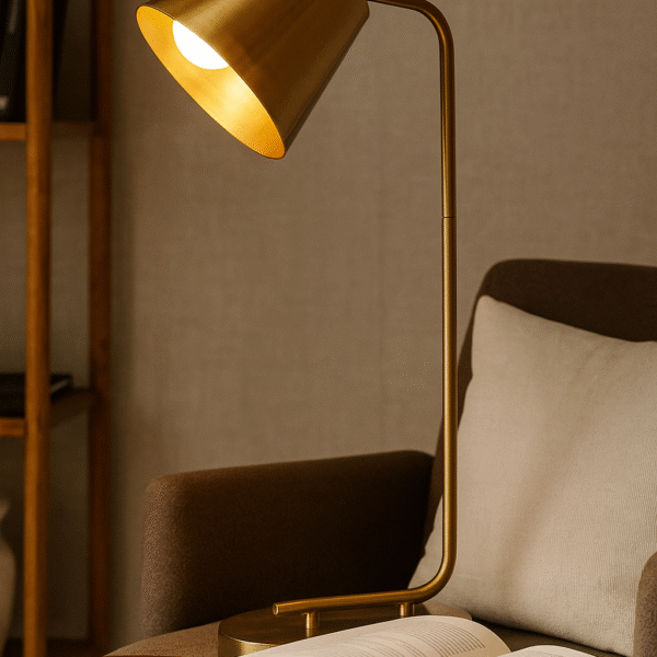 Adjustable Golden Desk Lamp - Elegant Style