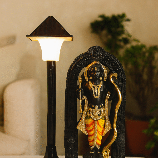 Vitthal Idol with Lamp - Spiritual Decor