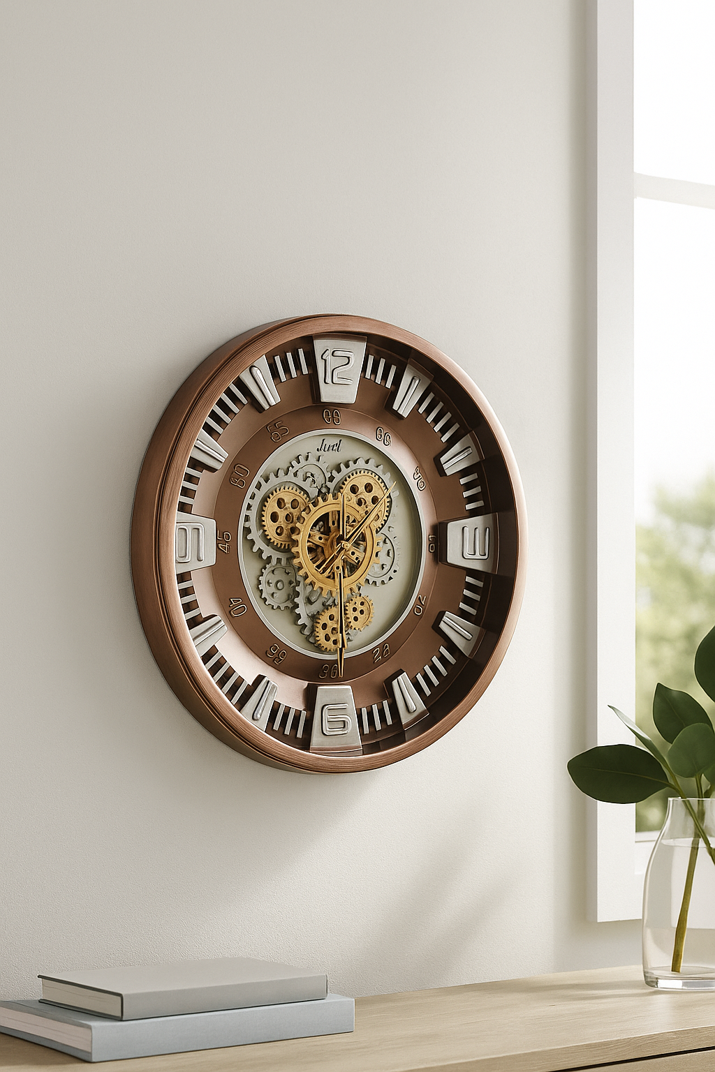 20250906_0100_Steampunk20Clock20Display_remix_01k4dnm514e3990c9gagsy7h9f.png Steampunk Clock Display - Image 1