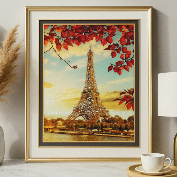 Elegant Eiffel Artwork Display