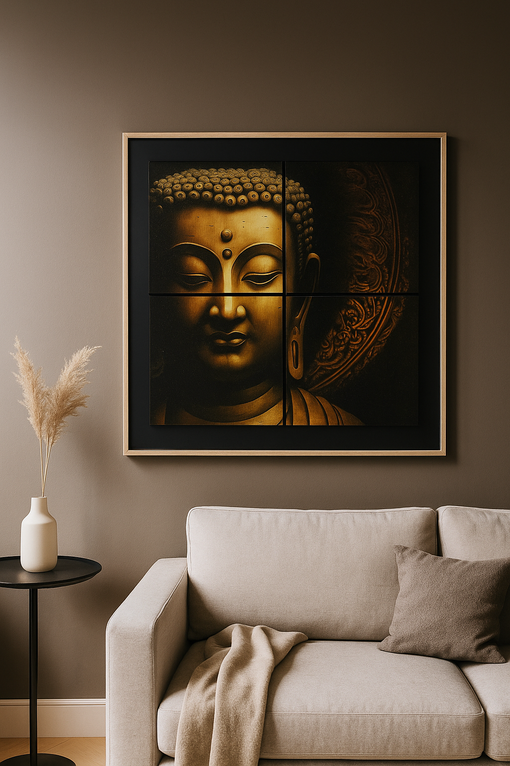 20250906_0153_Minimalistic20Buddha20Display_remix_01k4drm43ke5qrwxrn91x6va74.png Minimalistic Buddha Display - Image 1