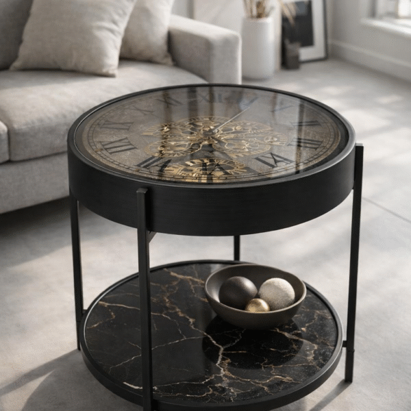 Luxury Clock Coffee Table Decor