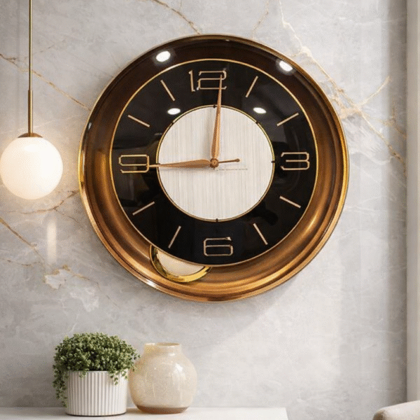 Luxury Black Gold Wall Clock