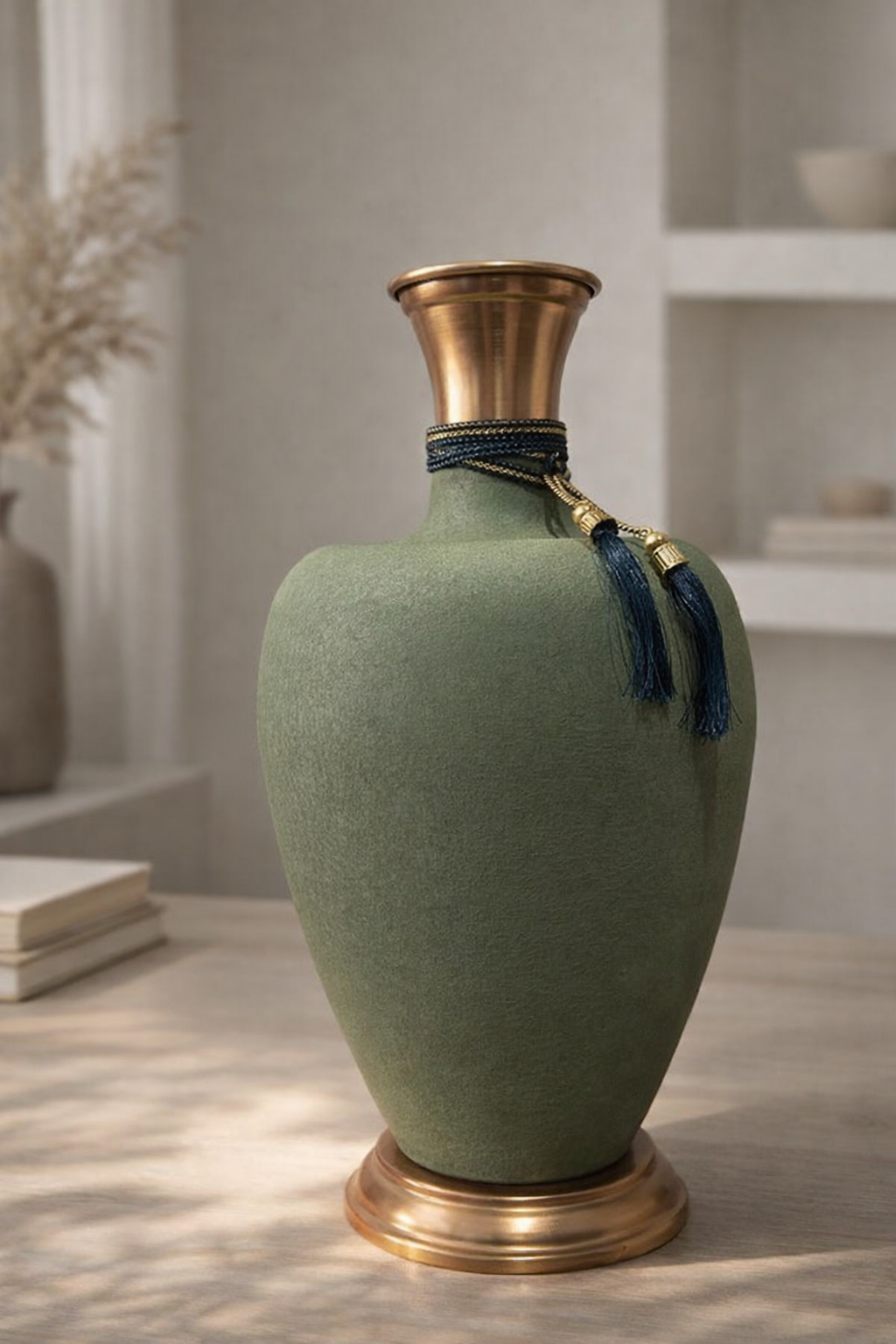 20260301_1539_Image Generation_remix_01kjmdyg3rec5af27ptz3z1h3n Premium Decorative Ceramic Vase - Image 1